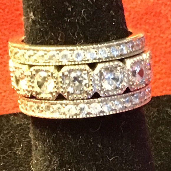 24 stackable 925 with cz rings! - Picture 6 of 8